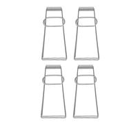 SOLUSTRE 4 Piezas Pinzas para Ollas y Platos de Acero Inoxidable de Plegables con Diseño Antideslizante para Cocina Agarre Seguro de Platos Calientes y Tazones y Fáciles de Limpiar