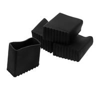 SOLUSTRE 4 Piezas Protectores de Patas de Escalera de Goma Negra Antideslizantes E Aislantes para Escalera de Mano, Resistentes para Reparaciones Domésticas y Trabajos Intensos