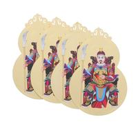 SOLUSTRE 4 Piezas Tai SUI Amulet Cards Feng Shui Decor Traditional Chinese Year Blessing Symbols For Wealth Health Harmony Home Office