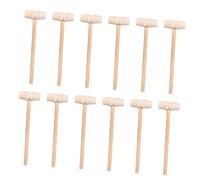 SOLUSTRE 40 piezas Martillo de Madera Multifuncional para y Pasteles Mini Herramientas de Bricolaje Diseño Ergonómico Ligero y Portátil para Golpear Cangrejos y la Coordinación