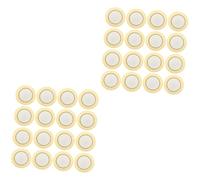 SOLUSTRE 40piezas Discos Piezoeléctricos De Cobre Accesorios Para Guitarra Sensores De Sonido Componentes Acústicos Para Proyectos Electrónicos