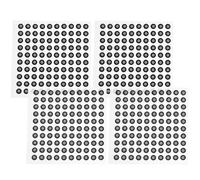 SOLUSTRE 4hoja Puntos Marcadores de Escaneo para Sistemas de Escaneo Accesorios de Seguimiento Óptico Marcadores de Reflexión Difusa Puntos de Seguimiento para Cartografía Uso Dispositivos