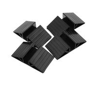 SOLUSTRE 4piezas Bases Triangulares para Refuerzo De Vallas Pet con Soporte Estabilizador Independiente Compatibles con Puertas De Escaleras y Cercados para Perros Negro Elegante