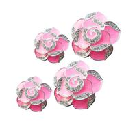 SOLUSTRE 4piezas Clip Para Perfume De Coche De Flor De Té De Montaña Accesorio De Coche Para Mujer Decoración Esencial De Para Mujeres Clip De Ventilación Para Accesorio Kawaii