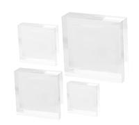 SOLUSTRE 4piezas Soporte Acrílico para Joyería para Exhibición De Collares Anillos y Pulseras para Decoración y Fotografía