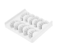 SOLUSTRE 5 pares Pestañas Postizas Fibra Química Cortas Naturales para Mujer Fácil de Poner Realza Mirada para Uso Diario y Eventos