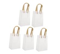 SOLUSTRE 5 Piezas De Bolsa De Restaurante La Bolsa De Asas as Claras Del Favor De La Boda as De Mercancías Boutiques as as De a De Mano A Granel as Para