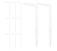 SOLUSTRE 50 Cabezales de Goteo para Sistema de Riego Automático, Goteros de Flecha Transparentes 4/7 MM, Aspersores para Jardín, Macetas y Huertos Urbanos