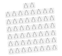 SOLUSTRE 50 piezas Gancho Adhesivo para Colgar Platos Soporte Invisible de Duradero Reutilizable y Resistente Grande Pack de Unidades para Cocina y Pared