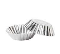 SOLUSTRE 50 piezas Molde de Tartas de Huevo Antiadherente para Hornear Moldes de Pastelería para Muffins Tartaletas Galletas y Postres para Cocina y Repostería