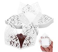SOLUSTRE 50piezas Cajas De Dulces Para Bodas Unidades Porta Dulces Decoración De Bodas Cajitas Cofre
