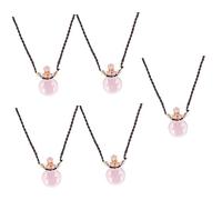 SOLUSTRE 5piezas Colgante Difusor De Perfume Multifuncional Para Auto Botella De Esencial De Diseño Purificador De Aire Portátil Para Aromaterapia Accesorio Decorativo Color Rosa