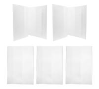SOLUSTRE 5piezas Protector de Libros Transparente Funda para Cuadernos Escolares y Libros de Ejercicios Película Plástica Resistente Fácil de Usar y Duradera