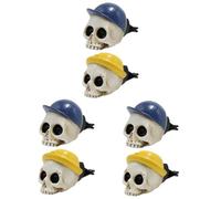 SOLUSTRE 6piezas Clip De Perfume De Skull Para Ventilación Del Coche De Decoración De Halloween Para Interiores Accesorios De Aromaterapia Diseño De Para De Aire