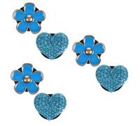 SOLUSTRE 6piezas Difusor De Aromas Clip Para Ventilación De Coche Diseño y Flor Decoración Interior De Automóviles De De Instalar Compatible De Vehículos