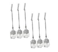 SOLUSTRE 6piezas Difusor De Para Automóvil Botella De Perfume Tapa De Madera Accesorio Decorativo Para Vehículos Para Crear Fragancias Tu Coche