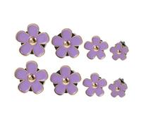 SOLUSTRE 8 Piezas Clips de Ventilación para Coche, Ambientadores de Flores de Cinco Pétalos, Accesorios Elegantes para Salpicadero, Perfume Integrado, Decoración Interior Femenina