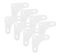 SOLUSTRE 8piezas Escuadras De Esquina Para Madera Soportes De Acero Inoxidable Refuerzo Decorativo Para Estanterías y Muebles Soportes De Carga Pesada