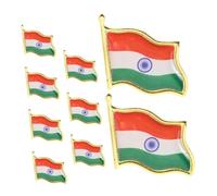 SOLUSTRE 9piezas Insignia Patriótica De Metal Broches Bandera Para Ropa Chaquetas y Uso Diario Pines Decorativos Para Hombre y Mujer