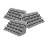 SOLUSTRE Absorbente de Sonido Trampa de Graves Esquina 3 Unidades Paneles Acústicos de Espuma Retardante de Llama 9.45X4.72X4.72 Pulgadas para Salas de Escucha y Estudio Grabación