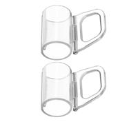 SOLUSTRE Accesorios para Persianas Enrollables sin Cuerda, 2 Pinzas de Plástico Transparente para Ventanas, Agarre Seguro para Cortinas y Estores