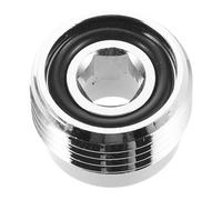 SOLUSTRE Adaptador de Buceo DIN a Yugo G 5/8 230 Bar de Cobre | Inserto de Válvula para Yugo y Din, Plata, Portátil y Fiable bajo Presión, para Océano y Montaje Técnico