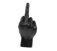 SOLUSTRE Adorno Decorativo de Resina Forma de Dedo para Escritorio Estatua Creativa para Oficina y Hogar Regalo Original Color Negro