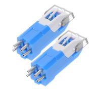 SOLUSTRE Agujas de Repuesto para Tocadiscos de Vinilo, Aguja para Fonógrafo Modelo 16, Paquete de 2 Piezas, Compatible con Tocadiscos Antiguos, Accesorios para Música y Dj