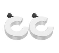 SOLUSTRE Anillo Paquete de 2 Piezas de Tope Abierto de Aleación de Aluminio Diseño Dividido con Tornillo para Rieles Lineales Compatible con Máquinas Cnc y Procesos Industriales