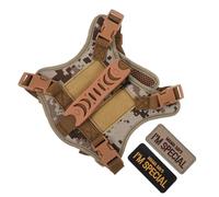SOLUSTRE Arnés Táctico Ajustable para Gatos y Mascotas Pequeñas, Chaleco de Poliéster Resistente Punto de Seguridad Antiescape Adecuado para Paseos Aventureros al Aire Libre