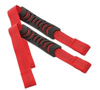 SOLUSTRE Asideros De Para Respaldo De Coche 2 Piezas, Manijas Resistentes Rojas, Correas Antidesgaste Para Asiento Trasero, Accesorio Práctico Para, Uso Diario Seguro Para Conductores y Pasajeros