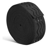 SOLUSTRE Banda Elástica de Nylon y Spandex Negra Antideslizante de 1,5 Pulgadas para Coser Textura Cómoda Adecuado para Organizar Bandas y Proyectos de Costura