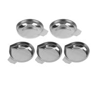 SOLUSTRE Bandejas para Pesar de Acero Inoxidable 5 Unidades, Platillos Curvos para Balanza Digital, Accesorios para Báscula de Cocina y Laboratorio, Tamaño Compacto para Mediciones