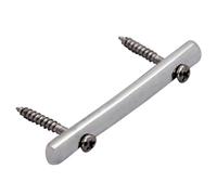 SOLUSTRE Barra de Retención Bordes Suaves de Cuerdas de Guitarra Eléctrica que Previene Rotura de Metal en Color Plata Incluye Tornillos para Montaje Minimalista