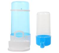 SOLUSTRE Bebedero Automático para Aves de Corral 2 Piezas, Pequeño 200 Ml y Grande 415 Ml, de Material Duradero, Cuenco de Agua y Comedero para Pollos, Palomas y Codornices, Accesorio