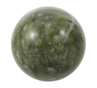 SOLUSTRE Bola de Cristal de Jade Verde Pulida de 5 Cm para Meditación y Oficina, Escultura de Piedra Natural Hsiuyen Jade Mantenimiento Fácil y Decoración Feng Shui