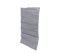 SOLUSTRE Bolsa Colgante Doble Cara para Ropa Interior de Tela Oxford Gris, Organizador Plegable para Armario 12 y 24 Compartimentos, Almacenamiento Transpirable para Dormitorio y