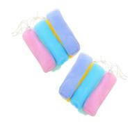 SOLUSTRE Bolsa de Jabón Exfoliante para Ducha Cordón, 10 Piezas de Malla de Pp y Pe, Secado Rápido y Prevención de Caída de Jabón en Varios Colores Color Aleatorio