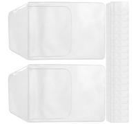 SOLUSTRE Bolsa Organizadora Transparente de PVC para Bolígrafos de Enfermería Gran Capacidad y Fuerte Practicidad, Paquete de 20 Unidades para Médicos y Enfermeras