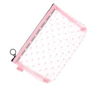 SOLUSTRE Bolsa pequeña para Maquillaje con Cremallera y Malla, Neceser portátil para Viaje, Interior Acolchado para cosméticos y Tarjetero Funcional