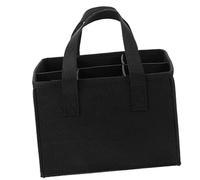 SOLUSTRE Bolsa Porta Botellas Vino Reutilizable de Fieltro para Botellas Diseño Portátil y Ligero con Negro Almacenamiento Práctico para Vino y Cerveza para Picnic y Camping