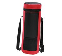 SOLUSTRE Bolsa Térmica Portátil 2l para Botellas de Vino Negra | Oxford y Forro de Algodón Perlado, Amortiguación y Absorción de Golpes, Uso Exterior en Barbacoa y Navidad