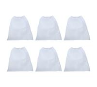 SOLUSTRE Bolsas Colectoras de Polvo para Uñas 6 Piezas, Bolsas de Tela No Tejida de Color Claro Banda Elástica, Accesorio para Aspiradora de Manicura Profesional en Salón de Uñas