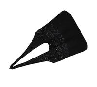 SOLUSTRE Bolso de Mano de Punto Diseño Hueco y Correa de Hombro para Mujer y Niña, Bolsa Ligera para Negocios, Ocio, Playa y Actividades al Aire Libre 22.04X14.56X0.78In