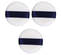 SOLUSTRE Borla de Polvo Corporal 3 Piezas Textura para Maquillaje Polvo y Acabado Natural en Piel Delicada Color Aleatorio