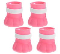 SOLUSTRE Botas de Silicona para Gatos, 4 Piezas, Resistentes al Agua Desgaste, Protectores de Patas Ideales para Tiendas de Mascotas y Administración de Medicamentos