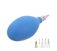 SOLUSTRE Botella Exprimible Azul para Cerámica Punta de Precisión, Aplicador para Esmalte y Pegamento, Herramienta para Esculpir y Revestir Arcilla en Artesanía Cerámica