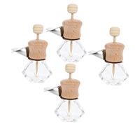 SOLUSTRE Botella Vacia De Perfume Para 4piezas Frascos De Perfume Decorativo Difusor De Aceite Para Ambientador De Aceite Fragancia Para Auto