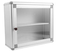 SOLUSTRE Botiquín de Pared Metálico Caja de Medicamentos Organizador de Emergencias Médicas Hogar Oficina Baño Contenedor de Medicamentos para Pared