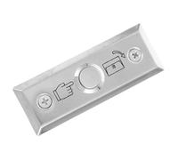 SOLUSTRE Botón de Salida para Control de Acceso de Puerta, Placa de Pared Estrecha de Acero Inoxidable, Resistente y Funcional, Compatible Sistemas de Timbre y Entrada, Adecuado